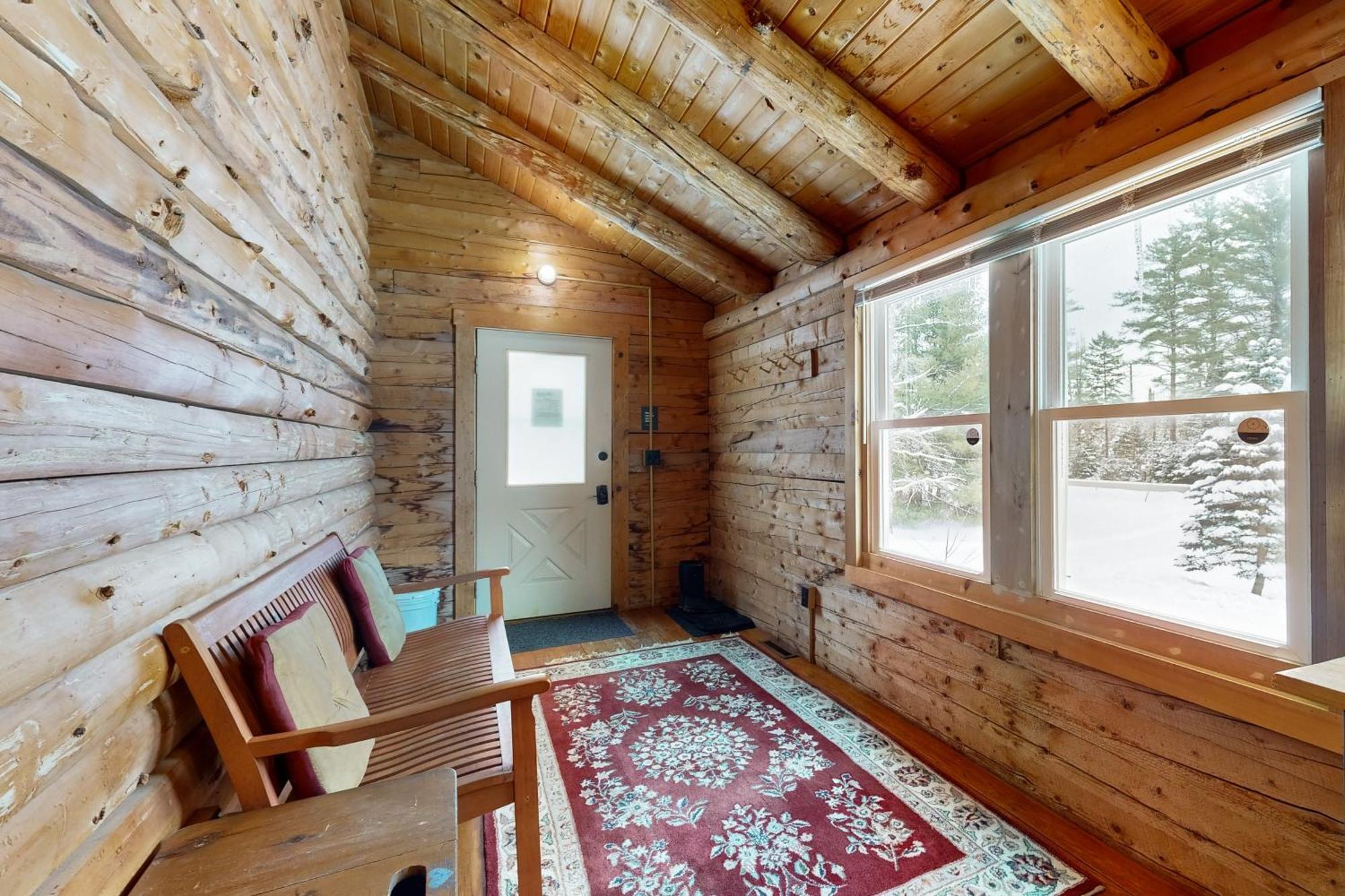 Twin View Log Home Carroll Exterior foto