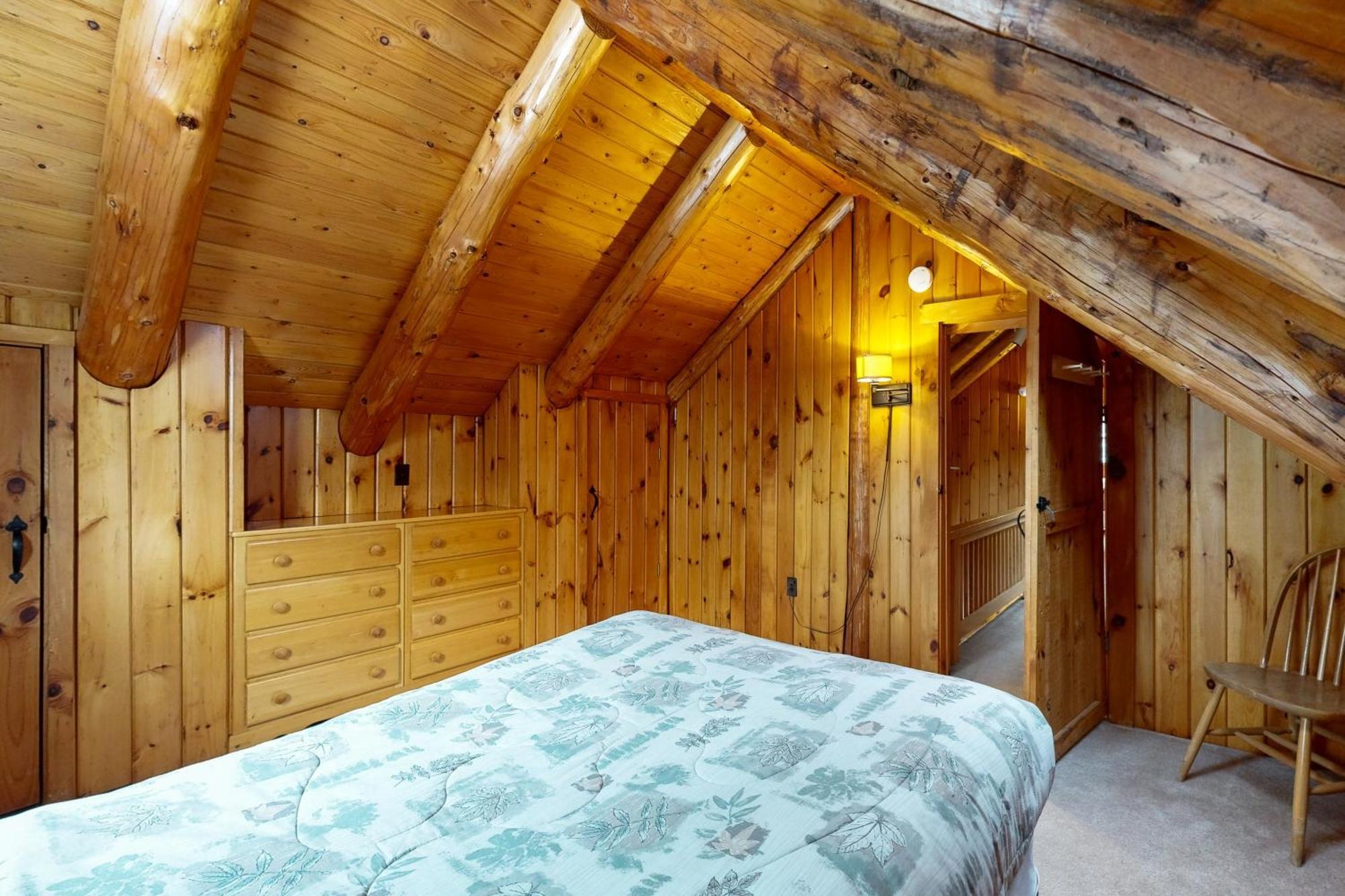 Twin View Log Home Carroll Exterior foto