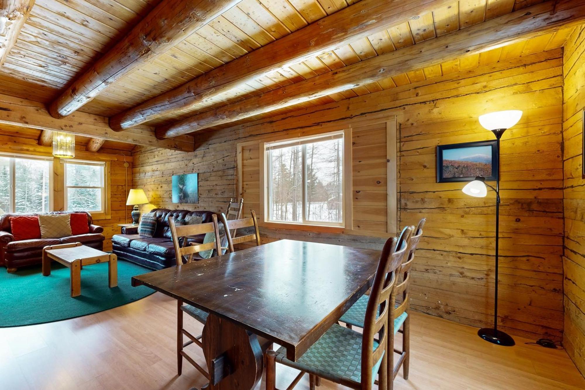 Twin View Log Home Carroll Exterior foto